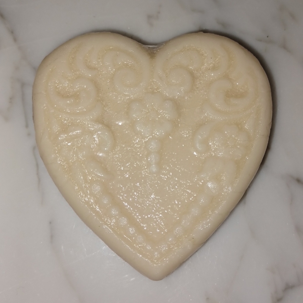 Goat's Milk Soap Heart shaped Goat Milk + oat soap handcrafted new w/ massager